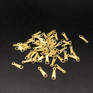 Conectores de cobre para collares de joyería, 12x4mm, accesorios para colgantes y eslabones de cadena - Product Image 3