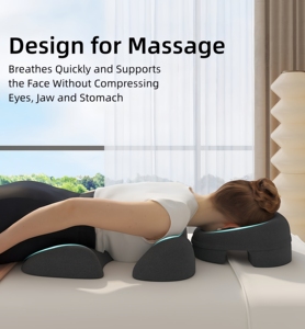 Oreiller de poitrine et oreiller de massage pour le visage, coussin de massage pour femmes, pour dormir au lit avec fond antidérapant pour SPA - Product Image 5