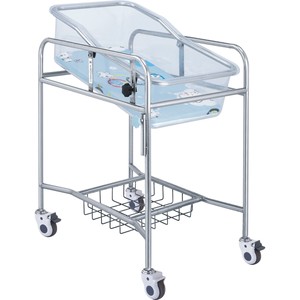 Cuna de Acero y Plástico para Bebé Kang Zhi Xing, 800x480x900mm, Azul, para Cuarto de Maternidad - Product Image 2