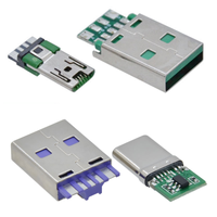 BTRE SPAM-M02 Chargeur Super Rapide Micro USB 2.0 Type B Mâle 7 Broches 4 Cœurs 5 Broches 6 Pads Prise AM Courant 5A pour OPPO
