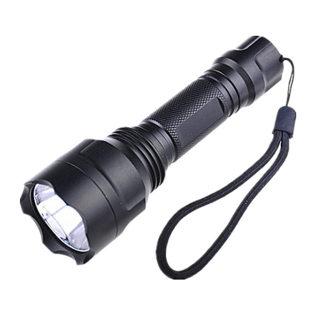 LED High-Brightness IP20 Rated Flashlight C8 Aluminum Alloy 10W Outdoor Lighting Cycling USB Rechargeable 18650 Battery 300m