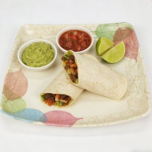 Vaisselle, assiette carrée en mélamine à bord festonné <span class=keywords><strong>de</strong></span> 10,5 pouces, profonde, pour la cuisine <span class=keywords><strong>de</strong></span> <span class=keywords><strong>rue</strong></span>, les tacos sud-américains et les repas quotidiens - Product Image 5