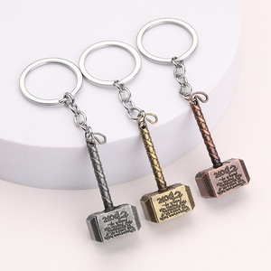 厂家直销中国美国队长雷神锌合金锤复仇者钥匙扣周边礼品 - Product Image 1