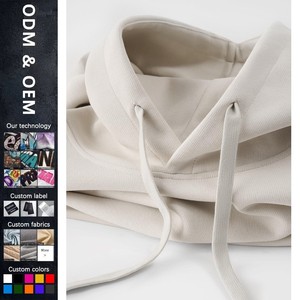 Fabricants de vêtements personnalisé automne et hiver couleur unie Couple sport 380g pull à capuche hommes <span class=keywords><strong>sweat</strong></span> à manches longues - Product Image 1