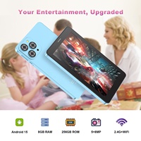Tablette C idea Manufacturer Quad Core 8 Go + 256 Go WIFI 7 pouces Android 15 pour adolescents, divertissement avec carte SIM Snapdragon