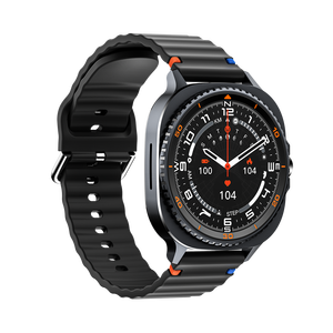 Montre connectée DF SU02 pour hommes, AMOLED, fréquence cardiaque, Alipay, NFC, SOS, boussole, altimètre, baromètre, étanche 3ATM, avec GPS - Product Image 3