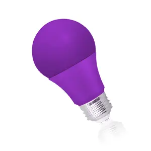 Christmas led colorful bulb Purple color bulb A19 E26 6W Romantic decoration Indoor artistic lighting