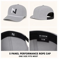 Topi Snapback 5 Panel Terstruktur dengan Logo Lightning Laser Cut, Tali Kustom, untuk Pria, Produsen, MOQ Rendah, BSCI, DDP