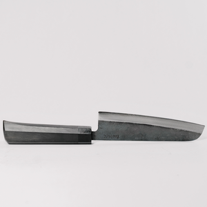 Couteau à lame carrée pour trancher et usage extérieur, en acier à ressort automobile, longueur de lame 142 mm, matériau de la poignée en Ébène / Bois de fer / Frêne - Product Image 5