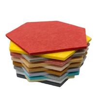 Panneaux acoustiques muraux personnalisés en PET 30 x 30 cm, feutre insonorisant en fibre de polyester pour la décoration intérieure de bureaux et studios