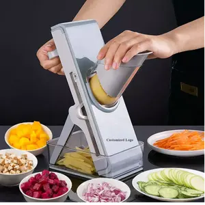 Multifunctionele Keukengadgets Verstelbare Snijmachine 5 In 1 Handmatige Groentesnijdersstrips Julienne Dicer Hakselaar