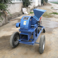 Broyeur à bois diesel portable certifié CE |   Haute productivité, capacité de 2T/H, diamètre maximal de 12 cm pour la sciure de bois