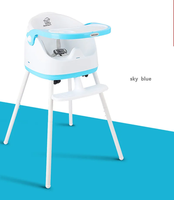 Trois modes de chaise de salle à manger pour bébé/Table à manger multifonctionnelle pour enfants réglable en hauteur