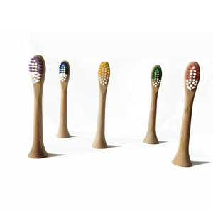 Combinaison de recharge de têtes de brosse à dents, en bambou, 5 pièces, première vente - Product Image 4