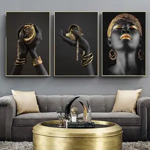 Imagem Obra moderna figura abstrata geométrica lona pintura Contemporary Art Poster Print Faces Wall Art para sala de estar