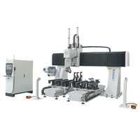 Centre d'usinage CNC 5 axes à portique Osai System, haute précision 0,02 mm, 5 broches HSK63F, multifonction
