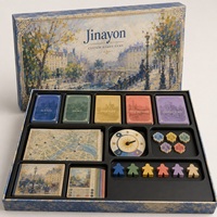 Jeu de société d'art impressionniste personnalisé, jeu de stratégie, exposition, itinéraire, curation, jeu de table pour musées, galeries, éducation