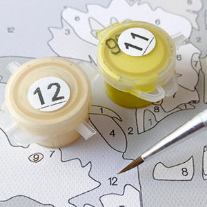 Set da Disegno FOSKA per Artisti, Kit Pittura Fai-da-Te <span class=keywords><strong>con</strong></span> Pennelli, Colori Acrilici e Tela Pre-stampata - Product Image 3