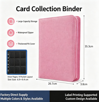 Album classeur en cuir PU à 9 pochettes et 360 emplacements, étanche et anti-poussière, pour collection de cartes TCG, pour enfants