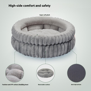 Offre spéciale nouveauté toutes saisons chaud confortable en peluche antidérapant doux chien coussin respirant panier de couchage intérieur chien lit - Product Image 6