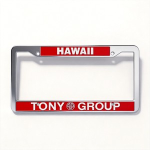Cornici per <span class=keywords><strong>Targa</strong></span> Auto Cromate Antiruggine, Regalo Promozionale per Auto Universali, Vendita Diretta - Product Image 1