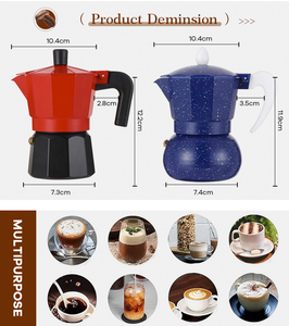 Nuevas <span class=keywords><strong>Cafeteras</strong></span> <span class=keywords><strong>Italianas</strong></span> Portátiles para Camping al Aire Libre Personalizadas de 3 Tazas para Inducción y Estufa tipo Moka de Aluminio - Product Image 3