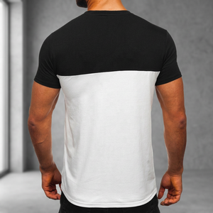 T-shirt blanc d'été pour homme 100 % coton, formel, anti-boulochage, manches courtes, coupe ample, simple et polyvalent, stock en gros 2025 - Product Image 2
