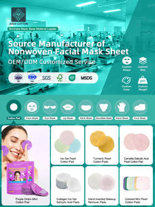 Compresse apaisante composite de perles d'<span class=keywords><strong>acide</strong></span> <span class=keywords><strong>salicylique</strong></span> Y464 Camellia, surface AB, double usage, coton jetable écologique - Product Image 6