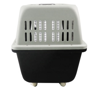 Cage pour <span class=keywords><strong>chien</strong></span> Boîte de <span class=keywords><strong>transport</strong></span> d'air en plastique portable améliorée et renforcée Plusieurs tailles pour différentes Cages de chenil pour animaux de compagnie - Product Image 4