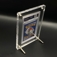 Présentoir sur mesure moderne en acrylique anti-UV pour carte gradée SGC PS-A, étui portable pour une seule carte