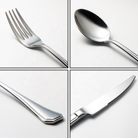 Offre Spéciale – Ensemble de Couverts de Luxe en Acier Inoxydable Écologique et Réutilisable pour Hôtels – Idéal pour Servir Steaks, Thé et Desserts