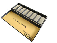 Caja de regalo de postre de lujo personalizada, caja de embalaje de Chocolate de Material reciclado con impresiones laminadas mate en relieve con revestimiento UV