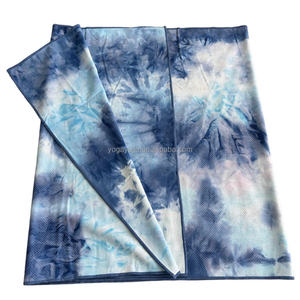 Eco-friendly in microfibra Tie-dye Hot <span class=keywords><strong>Yoga</strong></span> tappetino asciugamano per <span class=keywords><strong>Yoga</strong></span> lavabile in Silicone presa puntini ad asciugatura rapida asciugamano assorbente 72" - Product Image 2