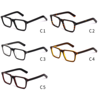 Monture de lunettes rétro en acétate Lmamba QM33315, montures optiques de luxe personnalisées avec logo pour hommes et femmes