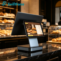 Factory Direct Custom Android Dual Screen POS Machine Aluminum Alloy POS System CE ROHS for Retail and Convenience Shop