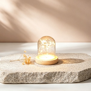 Campana di Vetro per Fiori Conservati 20x40 <span class=keywords><strong>cm</strong></span>, Personalizzabile con Logo, Diverse Misure, Prezzo di Fabbrica, Ideale per Regali e Artigianato - Product Image 4