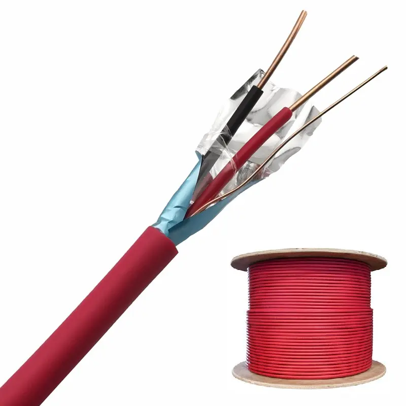 Brandmelde kabel 1,5 mm 2,5 mm BC/CCA Leiter rot LSZH Jacket Schild Brandmelde kabel