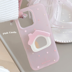 Custodia morbida TPU <span class=keywords><strong>rosa</strong></span> con cavalletto magnetico piccolo specchio stelle per <span class=keywords><strong>iPhone</strong></span> 16 15 14 13 12 <span class=keywords><strong>11</strong></span> - Product Image 5