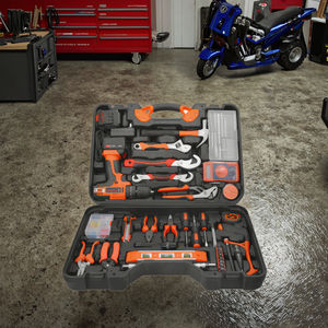 Havors TS-016 OEM Ensemble d'outils à main pour la maison de 128 pièces - Perceuse électrique, clés réglables, batterie au lithium, coffret rigide pour la maison et l'automobile - Product Image 5