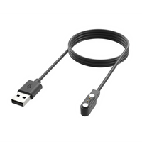 Câble de charge magnétique USB 2.0 à 2 broches Pogo Pin en cuivre pur pour montre connectée LUONENG KW30 – Vente en gros usine