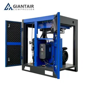 ضاغط دوار متغير السرعة GIANTAIR 5.5kw 7.5kw 11kw 15kw 7.5hp 10hp 15hp 20hp 8 bar 10 bar ضاغط هواء برغي صغير