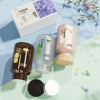 Promotion : Bouteilles en verre de qualité alimentaire 150ml-250ml avec bouchon à vis, forme personnalisée, pour emballage de produits de santé et compléments alimentaires