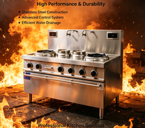 Estufa <span class=keywords><strong>Wok</strong></span> Comercial de Doble Quemador con Diseño de Doble Temperatura, Equipo de Cocina - Product Image 5