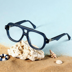 Monturas de Gafas de Acetato de Alta Calidad para Hombre, Estilo Piloto, con Lentes Graduadas Personalizadas, Fábrica de Yiwu 2026 - Product Image 3