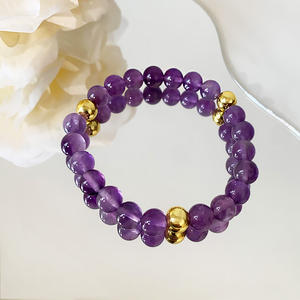 Bracelet de luxe en cristal poli, nouveau design original, bijoux colorés faits à la main pour femmes, cadeau - Product Image 5