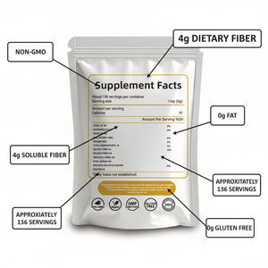 Pó de <span class=keywords><strong>Psyllium</strong></span> <span class=keywords><strong>Husk</strong></span> Sem OGM e Sem Aditivos para Substitutos de Refeição - Product Image 2