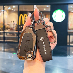 เคสใส่กุญแจรถยนต์ซิลิก้าเจลโลหะผสมสังกะสีสำหรับ RX5โรว์350 360 W5 EI5 EI6 RX3 RX8 <span class=keywords><strong>ZS</strong></span> <span class=keywords><strong>MG</strong></span> 6วงแหวนอุปกรณ์เสริมกระเป๋าพวงกุญแจ - Product Image 1