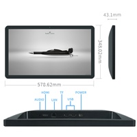 Écran LCD mural OEM 21,5 pouces RK3568 Android 11 tactile capacitif Wi-Fi pour affichage numérique publicitaire intérieur pour hôtel