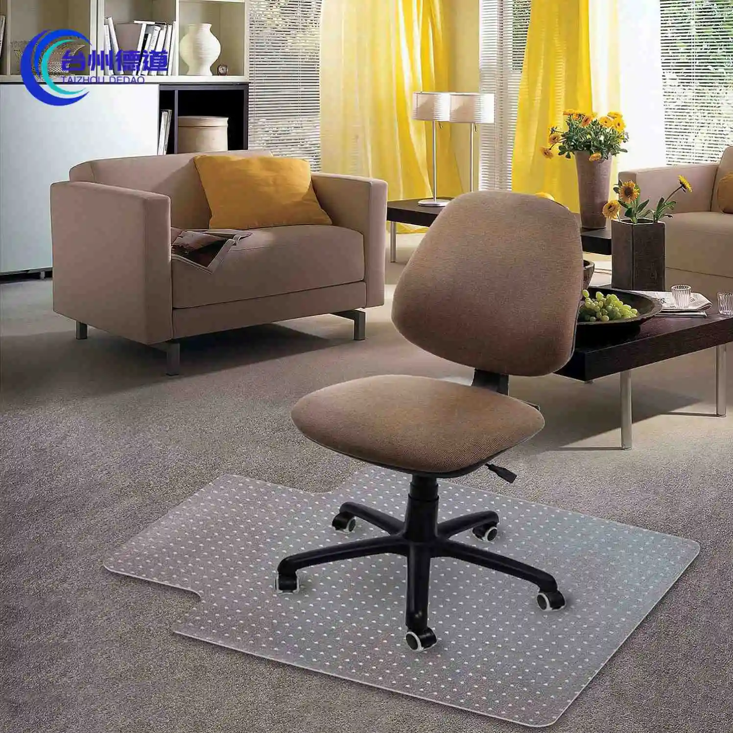 Factory Outlet Desk Chair Mat For Carpet Clear Pvc Mat