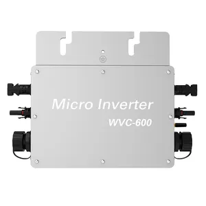 600W Solar Microinverter WVC 230VAC IP65 Grid Tie Power Inverter for Balcony Solar System Single AC Output